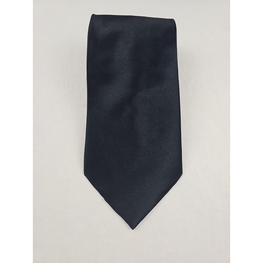 Pierre‎ Cardin Men's Neck Tie Black  Hand Made 100% Silk Office Preppy Classic
